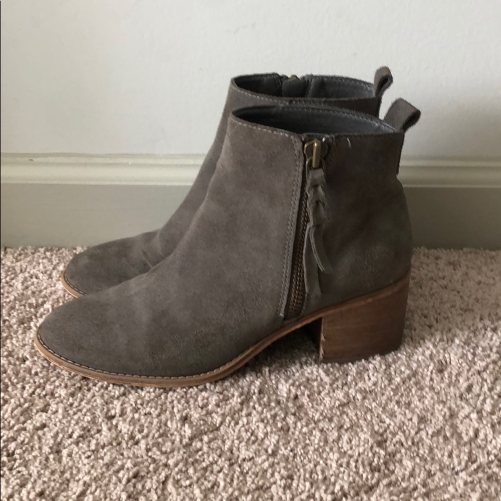 BP. Just Block Heel Suede Booties - Picture 3 of 10